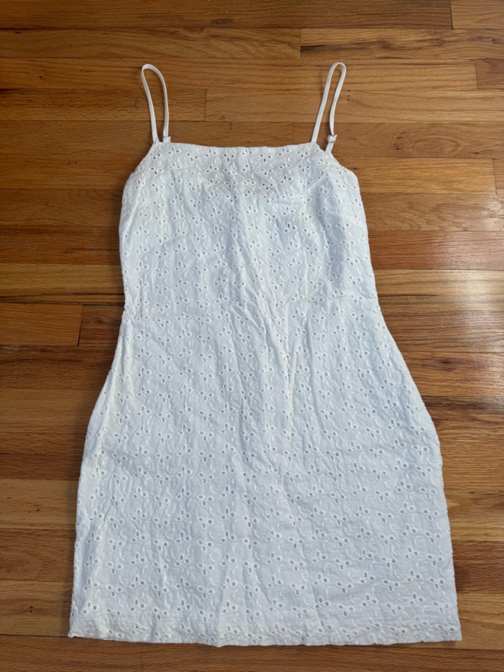 1. State White Eyelet Mini Dress